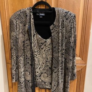 Alex Evenings Jacket and Tank Top.